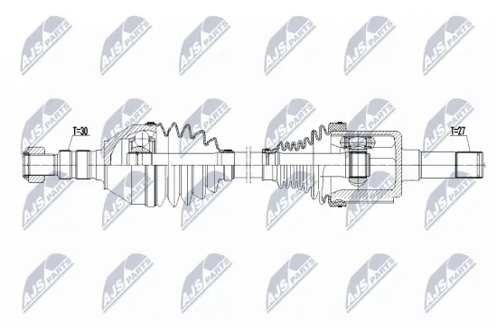 Antriebswelle Vorderachse links NTY NPW-PL-171 Bild Antriebswelle Vorderachse links NTY NPW-PL-171