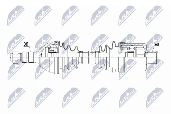 Antriebswelle Vorderachse rechts NTY NPW-PL-172 Bild Antriebswelle Vorderachse rechts NTY NPW-PL-172