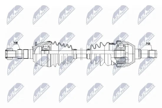 Antriebswelle Vorderachse links NTY NPW-PL-174 Bild Antriebswelle Vorderachse links NTY NPW-PL-174