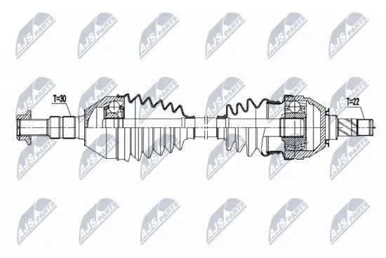 Antriebswelle Vorderachse rechts NTY NPW-PL-176 Bild Antriebswelle Vorderachse rechts NTY NPW-PL-176