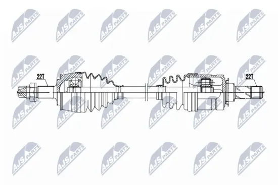 Antriebswelle Vorderachse links NTY NPW-PL-184 Bild Antriebswelle Vorderachse links NTY NPW-PL-184