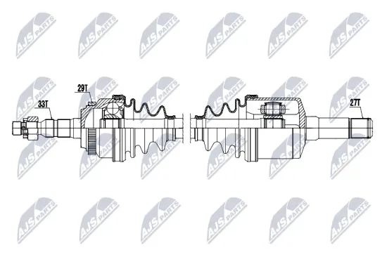 Antriebswelle Vorderachse links NTY NPW-PL-188 Bild Antriebswelle Vorderachse links NTY NPW-PL-188