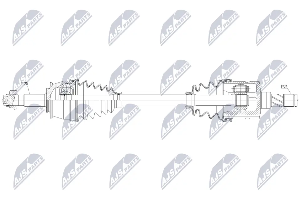 Antriebswelle Vorderachse links NTY NPW-PL-198