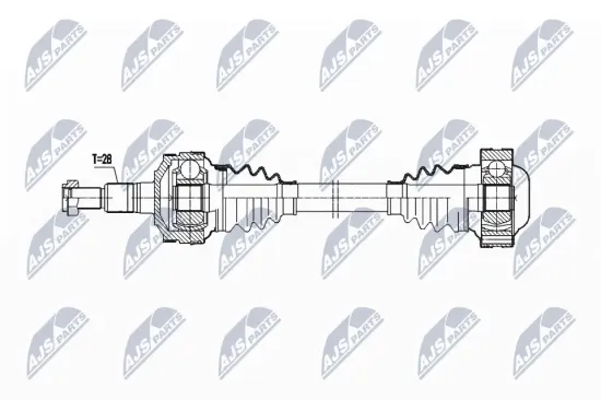 Antriebswelle Hinterachse links NTY NPW-PS-002 Bild Antriebswelle Hinterachse links NTY NPW-PS-002