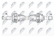 Antriebswelle Hinterachse links Hinterachse rechts NTY NPW-PS-009