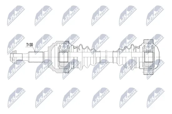 Antriebswelle Hinterachse rechts NTY NPW-PS-014 Bild Antriebswelle Hinterachse rechts NTY NPW-PS-014