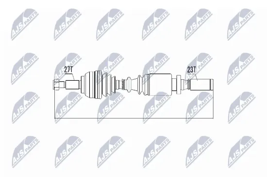 Antriebswelle Vorderachse rechts NTY NPW-RE-004 Bild Antriebswelle Vorderachse rechts NTY NPW-RE-004