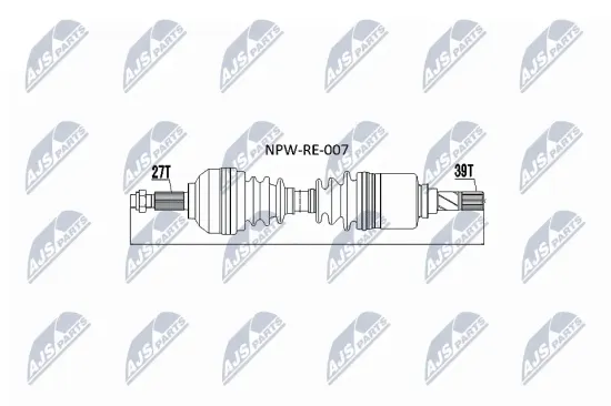 Antriebswelle Vorderachse links NTY NPW-RE-007 Bild Antriebswelle Vorderachse links NTY NPW-RE-007