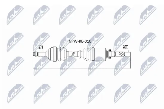 Antriebswelle Vorderachse rechts NTY NPW-RE-010 Bild Antriebswelle Vorderachse rechts NTY NPW-RE-010