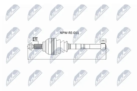Antriebswelle Vorderachse links NTY NPW-RE-011 Bild Antriebswelle Vorderachse links NTY NPW-RE-011
