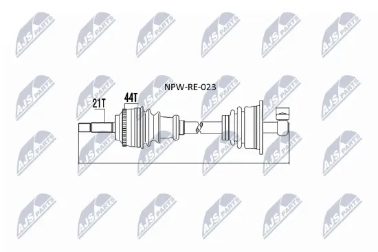 Antriebswelle Vorderachse links NTY NPW-RE-023 Bild Antriebswelle Vorderachse links NTY NPW-RE-023