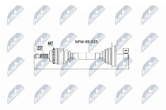 Antriebswelle Vorderachse links NTY NPW-RE-025 Bild Antriebswelle Vorderachse links NTY NPW-RE-025