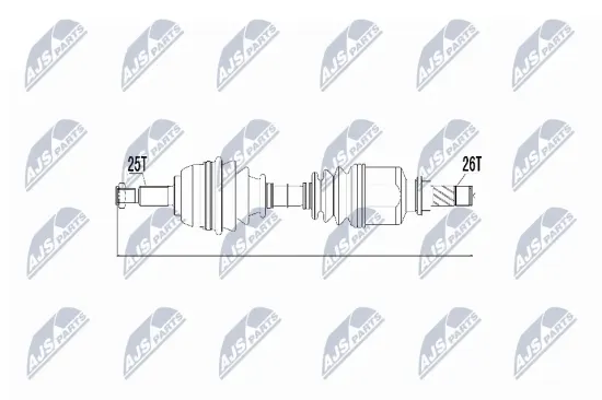 Antriebswelle Vorderachse links NTY NPW-RE-031 Bild Antriebswelle Vorderachse links NTY NPW-RE-031