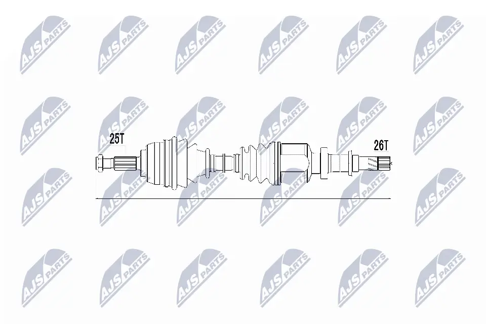 Antriebswelle Vorderachse rechts NTY NPW-RE-032