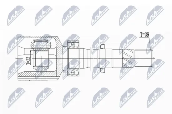 Gelenksatz, Antriebswelle Vorderachse rechts NTY NPW-RE-076 Bild Gelenksatz, Antriebswelle Vorderachse rechts NTY NPW-RE-076