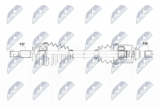 Antriebswelle Vorderachse links NTY NPW-RE-081 Bild Antriebswelle Vorderachse links NTY NPW-RE-081