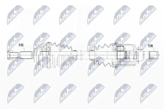 Antriebswelle Vorderachse links NTY NPW-RE-097 Bild Antriebswelle Vorderachse links NTY NPW-RE-097