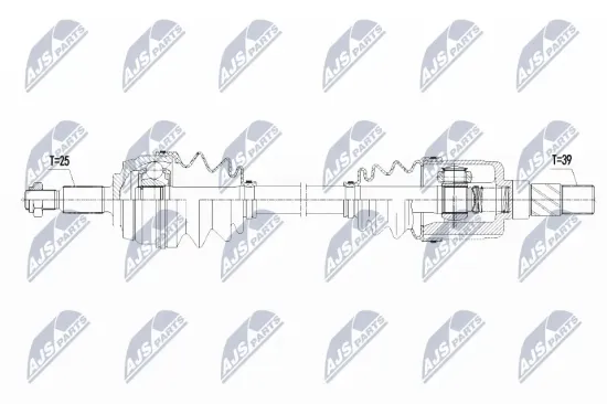 Antriebswelle Vorderachse links NTY NPW-RE-099 Bild Antriebswelle Vorderachse links NTY NPW-RE-099