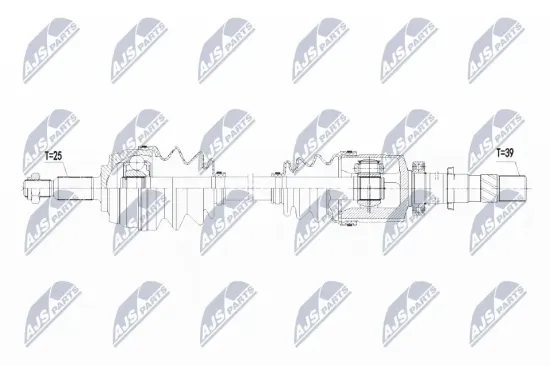 Antriebswelle Vorderachse rechts NTY NPW-RE-101 Bild Antriebswelle Vorderachse rechts NTY NPW-RE-101