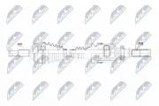 Antriebswelle Vorderachse rechts NTY NPW-RE-107