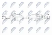 Antriebswelle Vorderachse rechts NTY NPW-RE-113