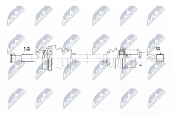 Antriebswelle Vorderachse links NTY NPW-RE-138 Bild Antriebswelle Vorderachse links NTY NPW-RE-138