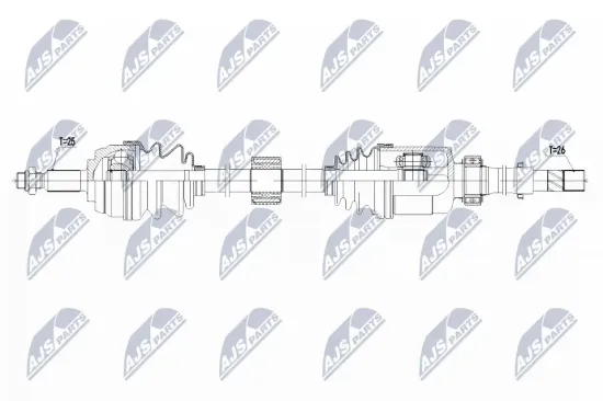 Antriebswelle Vorderachse rechts NTY NPW-RE-144 Bild Antriebswelle Vorderachse rechts NTY NPW-RE-144