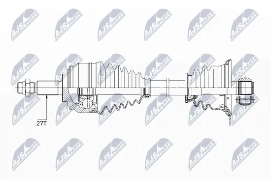 Antriebswelle Vorderachse Vorderachse links Vorderachse links NTY NPW-SB-031 Bild Antriebswelle Vorderachse Vorderachse links Vorderachse links NTY NPW-SB-031