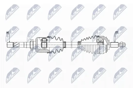 Antriebswelle Vorderachse rechts NTY NPW-RE-155 Bild Antriebswelle Vorderachse rechts NTY NPW-RE-155