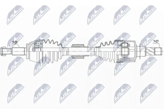 Antriebswelle Vorderachse links NTY NPW-RE-161 Bild Antriebswelle Vorderachse links NTY NPW-RE-161