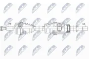 Antriebswelle Vorderachse rechts NTY NPW-RE-163