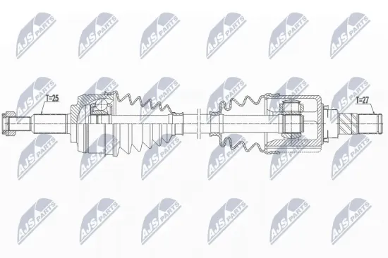 Antriebswelle Vorderachse links NTY NPW-RE-164 Bild Antriebswelle Vorderachse links NTY NPW-RE-164