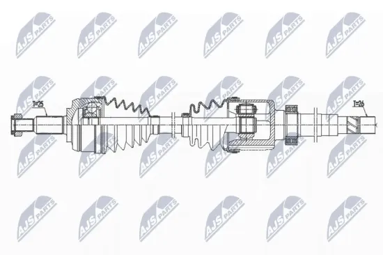 Antriebswelle Vorderachse rechts NTY NPW-RE-169 Bild Antriebswelle Vorderachse rechts NTY NPW-RE-169