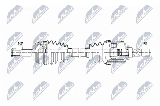Antriebswelle Vorderachse links NTY NPW-RE-184 Bild Antriebswelle Vorderachse links NTY NPW-RE-184