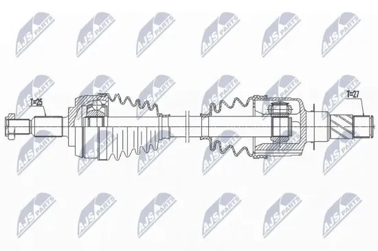 Antriebswelle Vorderachse links NTY NPW-RE-189 Bild Antriebswelle Vorderachse links NTY NPW-RE-189