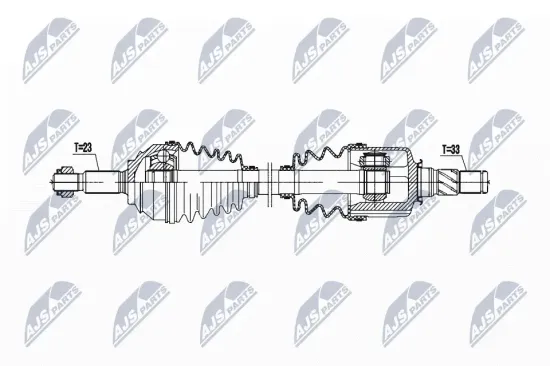 Antriebswelle Vorderachse links NTY NPW-RE-195 Bild Antriebswelle Vorderachse links NTY NPW-RE-195