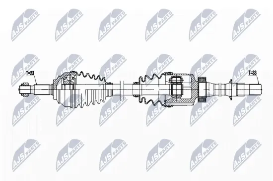 Antriebswelle Vorderachse rechts NTY NPW-RE-196 Bild Antriebswelle Vorderachse rechts NTY NPW-RE-196