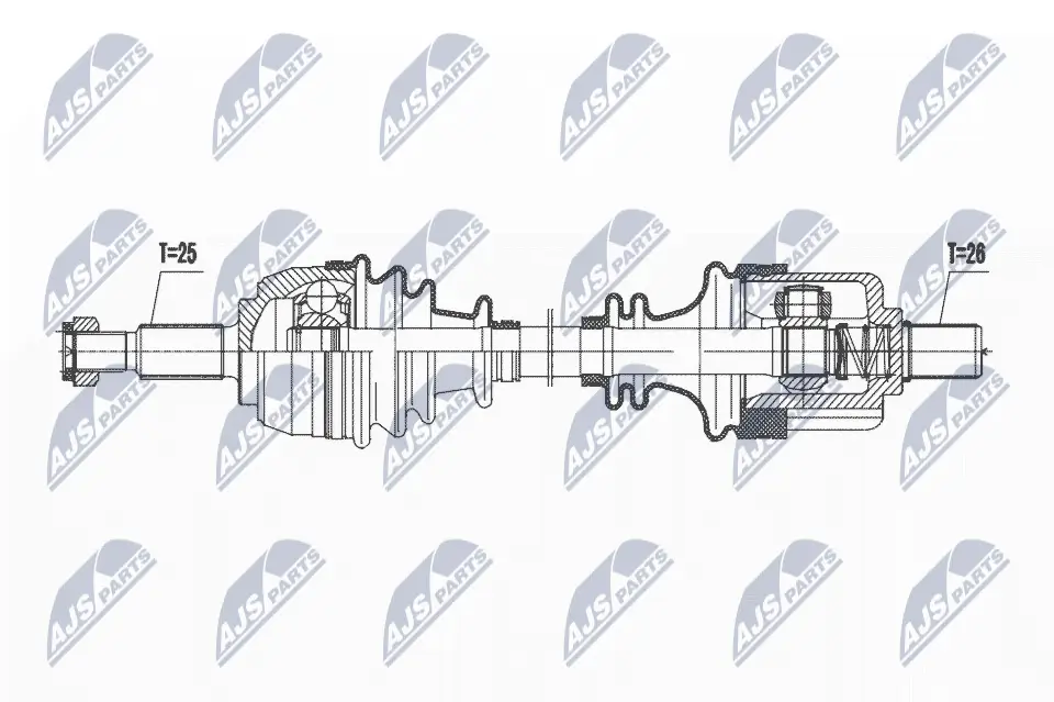 Antriebswelle Vorderachse links NTY NPW-RE-200