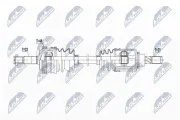 Antriebswelle Hinterachse links Hinterachse rechts NTY NPW-RE-201