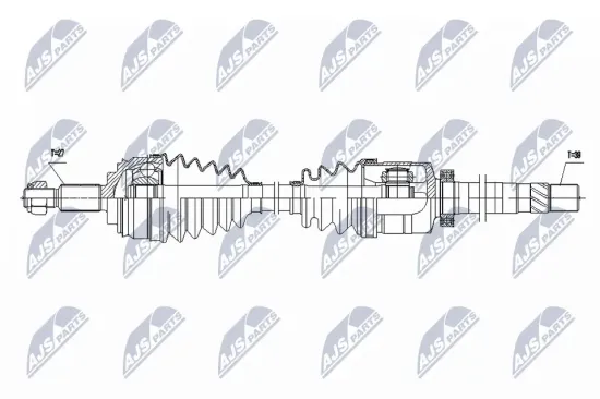 Antriebswelle Vorderachse rechts NTY NPW-RE-212 Bild Antriebswelle Vorderachse rechts NTY NPW-RE-212