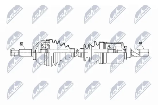 Antriebswelle Vorderachse links NTY NPW-RE-220 Bild Antriebswelle Vorderachse links NTY NPW-RE-220