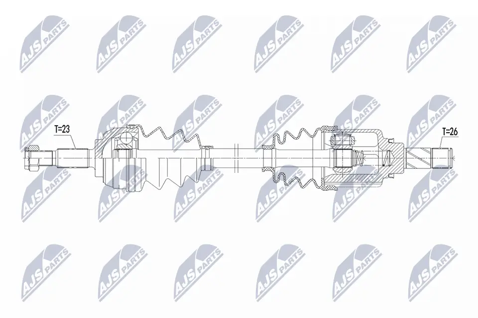 Antriebswelle Vorderachse links NTY NPW-RE-221