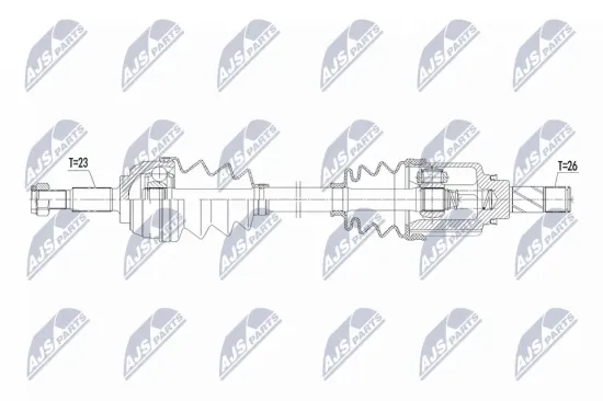 Antriebswelle Vorderachse links NTY NPW-RE-221 Bild Antriebswelle Vorderachse links NTY NPW-RE-221