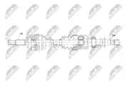 Antriebswelle Vorderachse rechts NTY NPW-RE-230