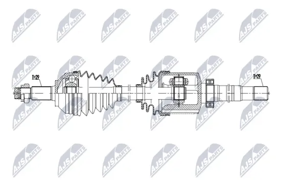 Antriebswelle Vorderachse rechts NTY NPW-RE-231 Bild Antriebswelle Vorderachse rechts NTY NPW-RE-231