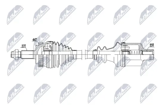 Antriebswelle Vorderachse rechts NTY NPW-RE-233 Bild Antriebswelle Vorderachse rechts NTY NPW-RE-233