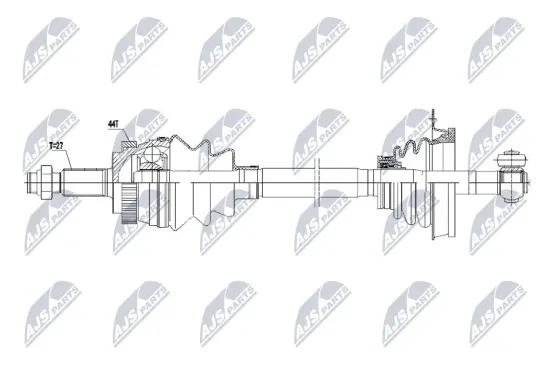 Antriebswelle Vorderachse links NTY NPW-RE-234 Bild Antriebswelle Vorderachse links NTY NPW-RE-234