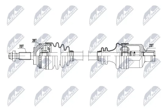 Antriebswelle Vorderachse rechts NTY NPW-RE-235 Bild Antriebswelle Vorderachse rechts NTY NPW-RE-235