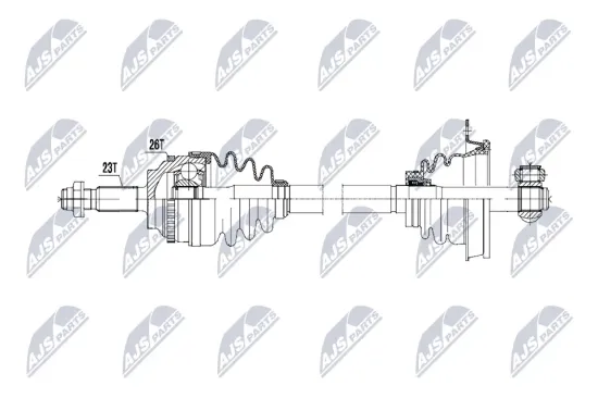 Antriebswelle Vorderachse links NTY NPW-RE-236 Bild Antriebswelle Vorderachse links NTY NPW-RE-236