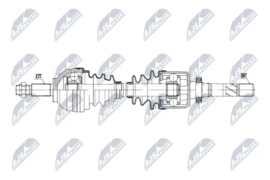 Antriebswelle Vorderachse rechts NTY NPW-RE-239 Bild Antriebswelle Vorderachse rechts NTY NPW-RE-239